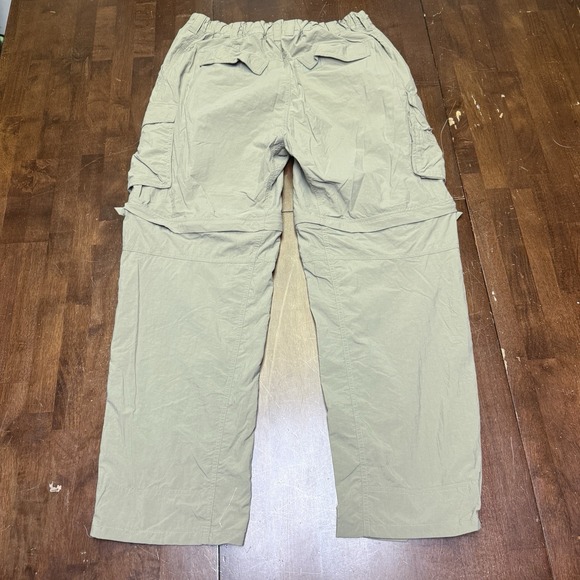 REI Co-op Sahara Convertible Cargo Pants Mens L 30"L Beige Relaxed Nylon Stretch - Picture 4 of 10